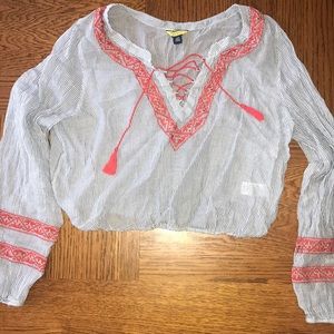 Boho blouse sort of cropped!